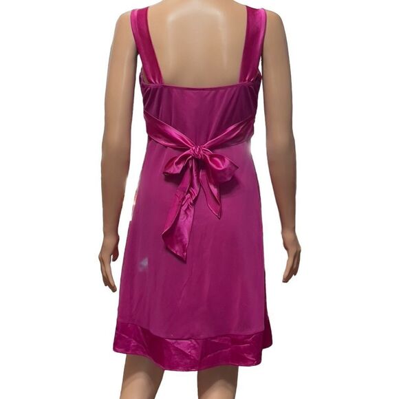deb Pink Mesh Tie on Back Homecoming Dress LARGE - Picture 2 of 13